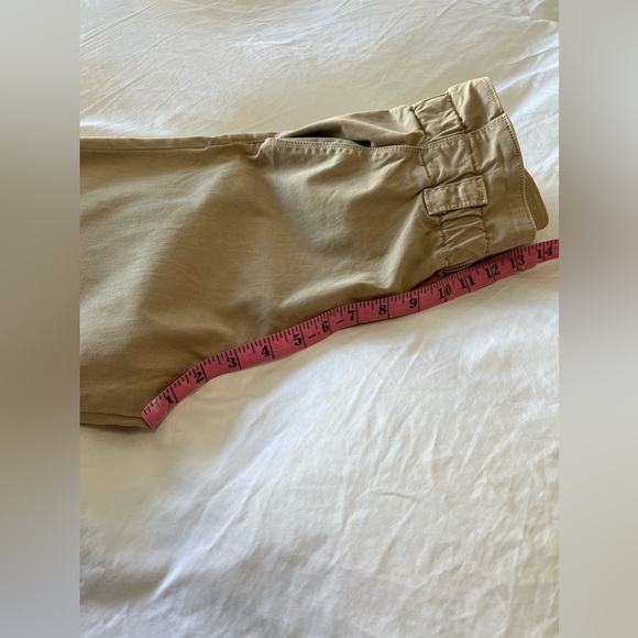 Mother | Size 26 | Yoyo Ruffle Greaser Paper Bag Highrise Straight Khakis Pants - Picture 10 of 12